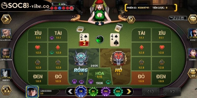Rồng Hổ SOC88 Sức Hút Từ Trò Chơi Bài Đậm Chất Á Đông 2 Các loại cược đa dạng trong Rồng Hổ SOC88