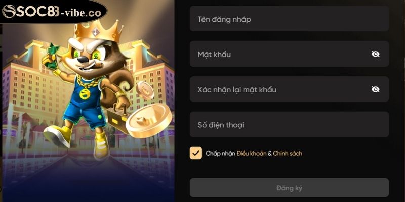 Chính sách quy định khi đăng ký tài khoản tại SOC88