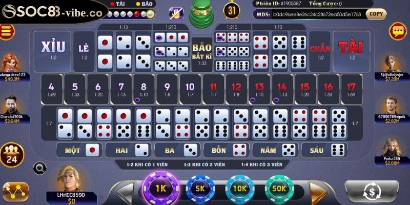 Sicbo SOC88 Mở Ra Thế Giới Cá Cược Trực Tuyến Đỉnh Cao 2 Thuật ngữ chìa khóa trong Sicbo SOC88