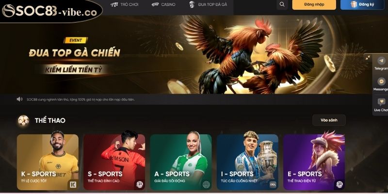 Truy cập trang web chuẩn bị đăng ký SOC88